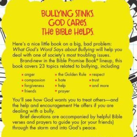 What God's Word Says About Bullying Kids Book NEW - Picture 2 of 2